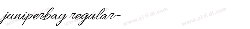 juniperbay regular字体转换